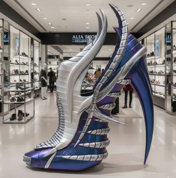 Dragon Wing Shoe Sculpture