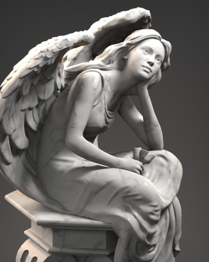 Elegant Angelic Statue